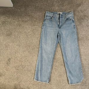 ABERCROMBIE CURVE LOVE ULTRA HIGH RISE ANKLE STRAIGHT